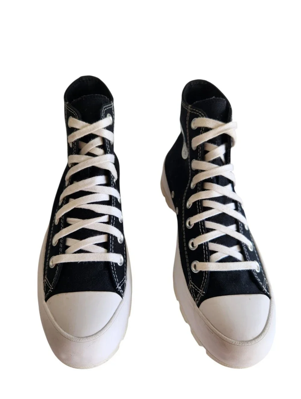 Converse Chuck Taylor All Star Lugged High Black Shoes US Size 9.5 Womens